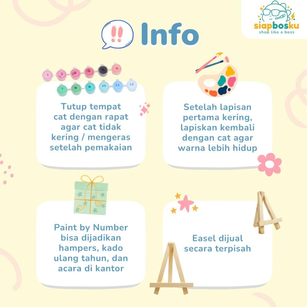 

Special Siap Bosku Kanvas Lukis Paint By Number 20X30 Cm - Aesthetic Landscape Ac-54