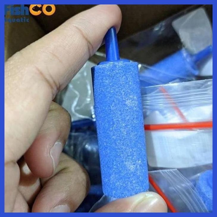 (RATUBEE) BATU AERATOR AERASI AQUARIUM AIR STONE GELEMBUNG UDARA 17 X 50MM BLUE PERALATAN AQUARIUM I