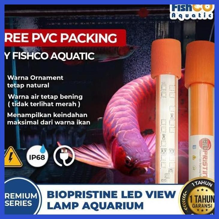 (RATUBEE) BIOPRISTINE LAMPU VIEW LAMP LED AQUARIUM 135CM - LAMPU CELUP AKUARIUM PLATINUM SERIES PERA