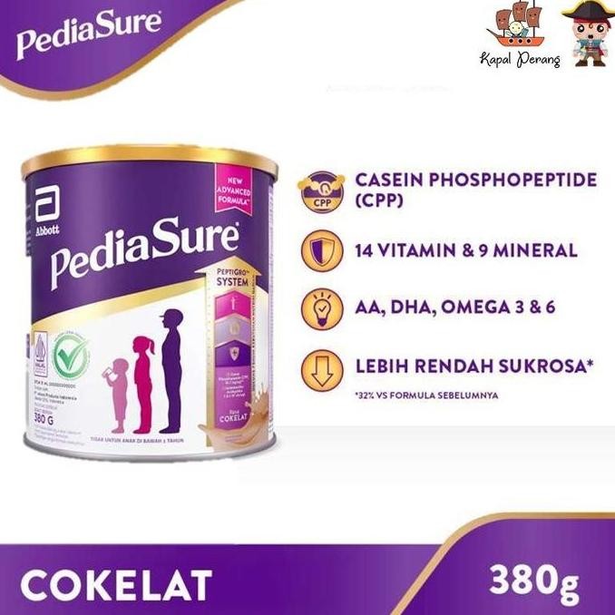 

Original Pediasure Chocolate 380g - Susu Nutrisi Anak Usia 1-10 Tahun Lengkap