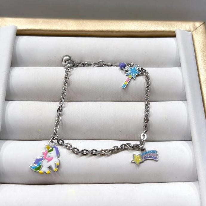 JUAL RUGI Gelang Emas Putih 375 Anak model variasi berat 1 - 3 gram