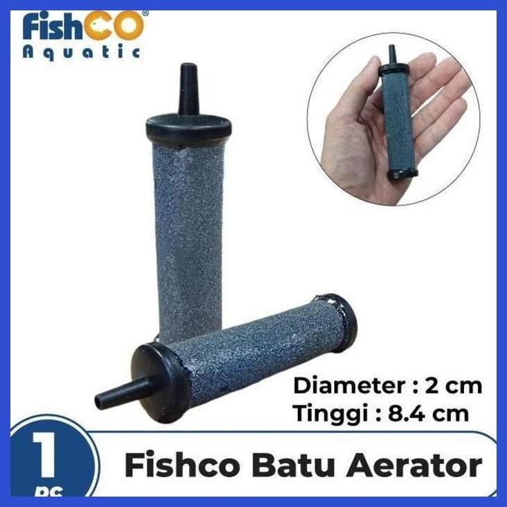 (RATUBEE) BATU AERATOR AERASI / GELEMBUNG UDARA AQUARIUM /AIR STONE 24MM X 84MM PERALATAN AQUARIUM I