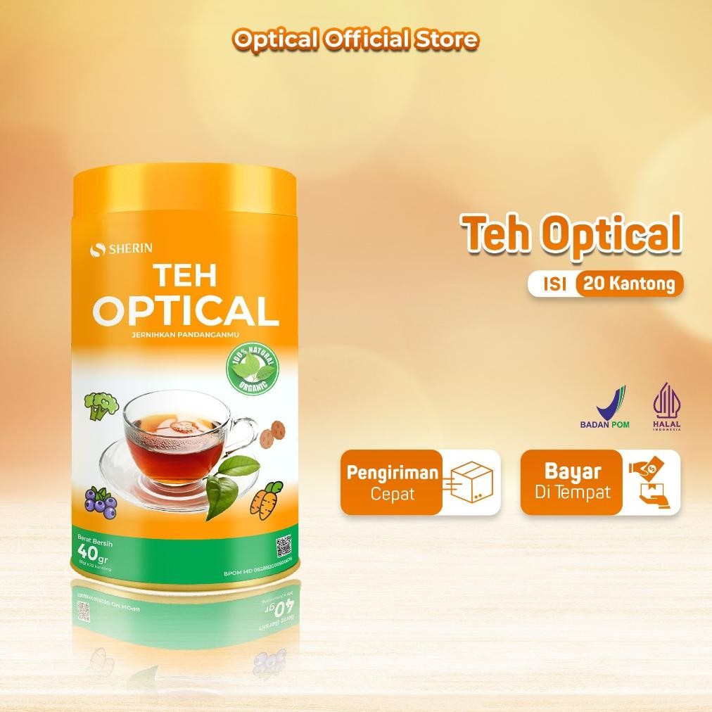 

SALE! TEH HERBAL OPTICAL 1 KALENG | TEH MATA LELAH, BURAM & MINUS | ISI 20 SACHET