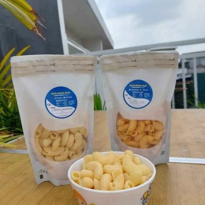 

Makaroni keju keto diet sehat cemilan rendah karbohidrat halal LM
