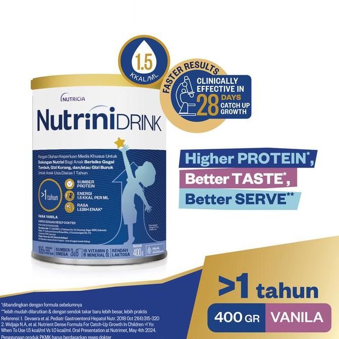 

NUTRINIDRINK VANILA 400 GR / SUSU ANAK / KIMIA FARMA AS