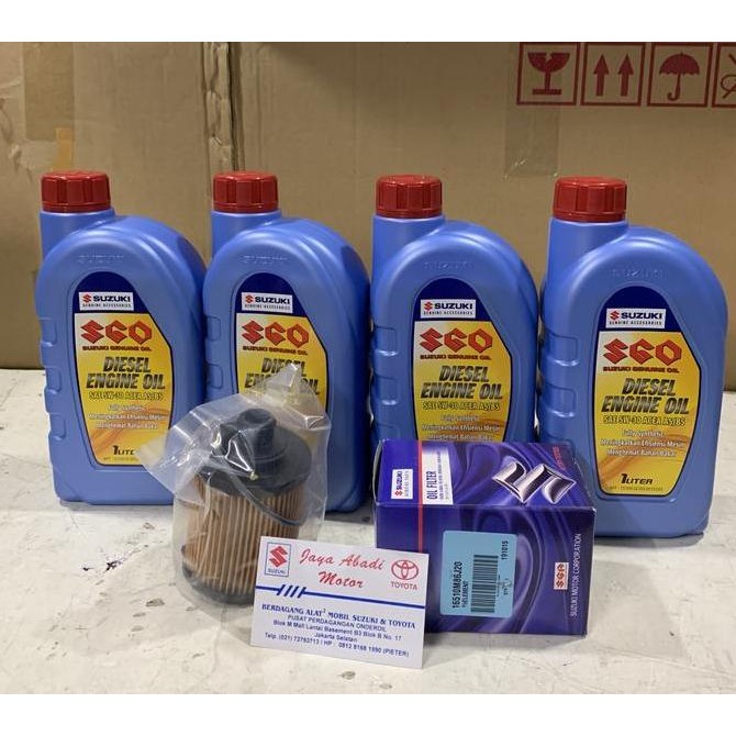 Special Promo Paket Ganti Oli Ertiga Diesel Full Synthetic + Filter Oli Original Sgp