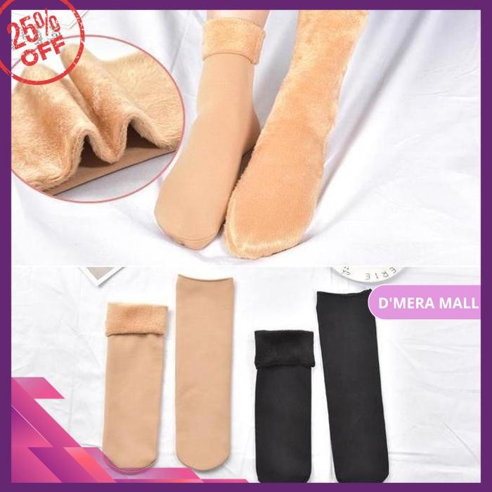 KAUS KAKI WANITA POLOS VELVET TEBAL HANGAT MUSIM DINGIN KAOS KAKI D NYAMAN PANJANG FRESH 