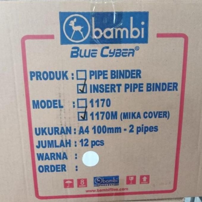 

Insert Pipe Binder Bambi 1178 M - Cap. 80 Mm