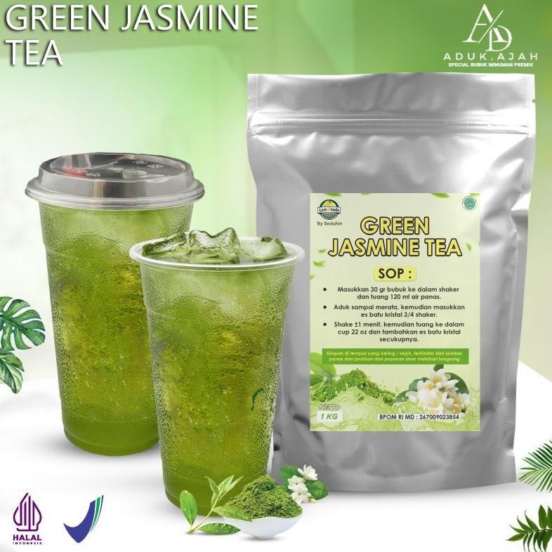 

SALE! BUBUK GREEN JASMINE TEA 1KG - TEH HIJAU BUBUK PREMIUM ADUK AJAH
