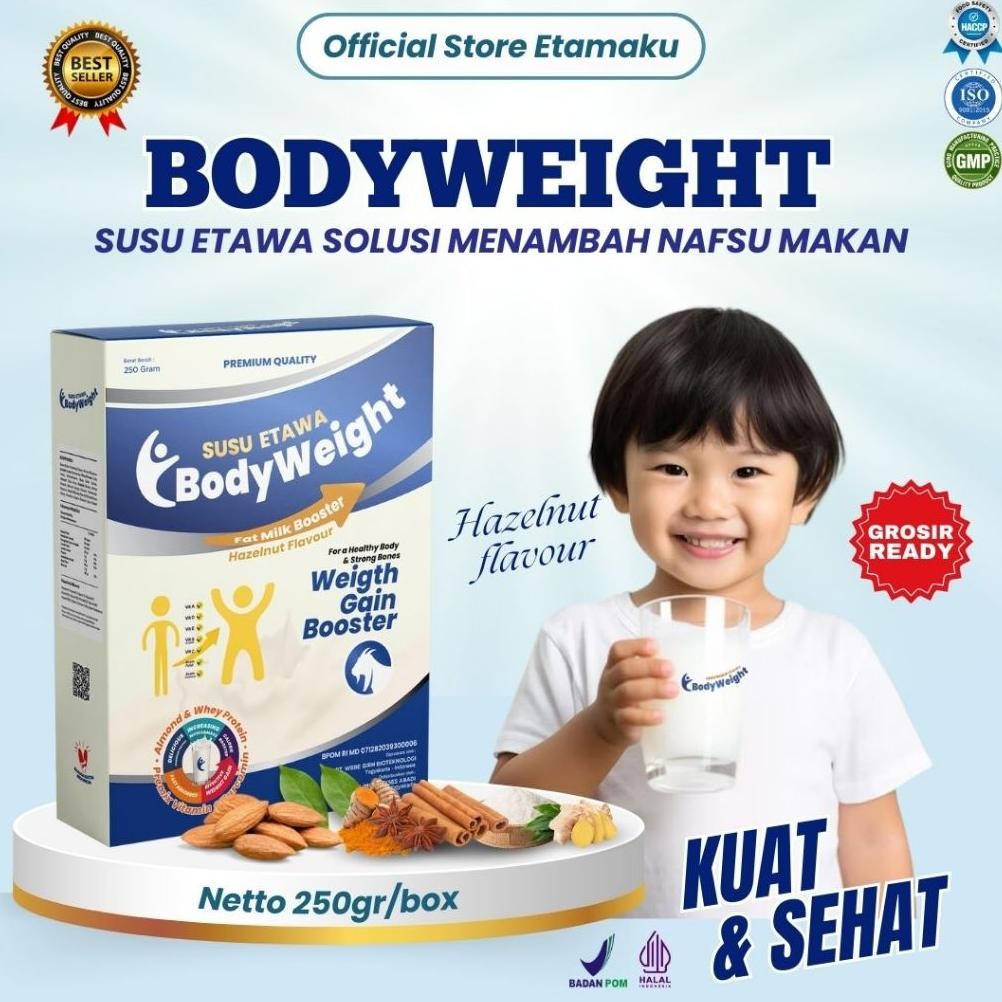 

Siap Kirim BODYWEIGHT Susu Etawa Protein Whey 1 Box - Penambah Berat Badan & Massa Otot