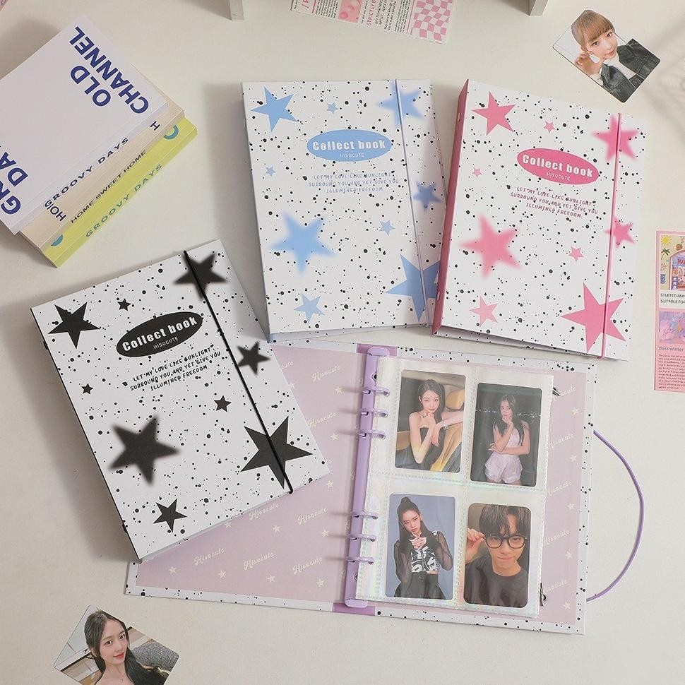 

Siap Kirim Shinsday Binder A5 6 Ring Motif Stars Composition Y2K Album Kpop Karton Tebal