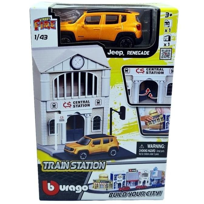 Bburago Build Your City Street Fire Train Station