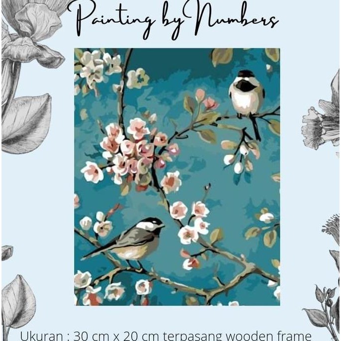 

Diy Painting By Number 30X20Cm Kerajinan Tangan - Korean