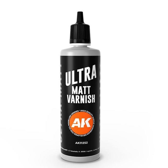 

Ak 11252 Ultra Matt Varnish 100Ml - Topcoat Acrylic Paint