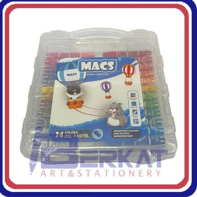 

Macs Crayon Oil Pastel Colours 24 Warna