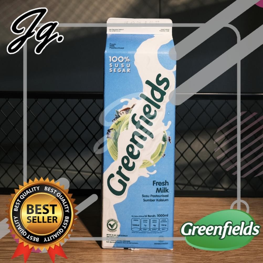 

New! Greenfields Fresh Milk 1 lt liter seliter | susu segar greenfield 1000 ml green fields ,,