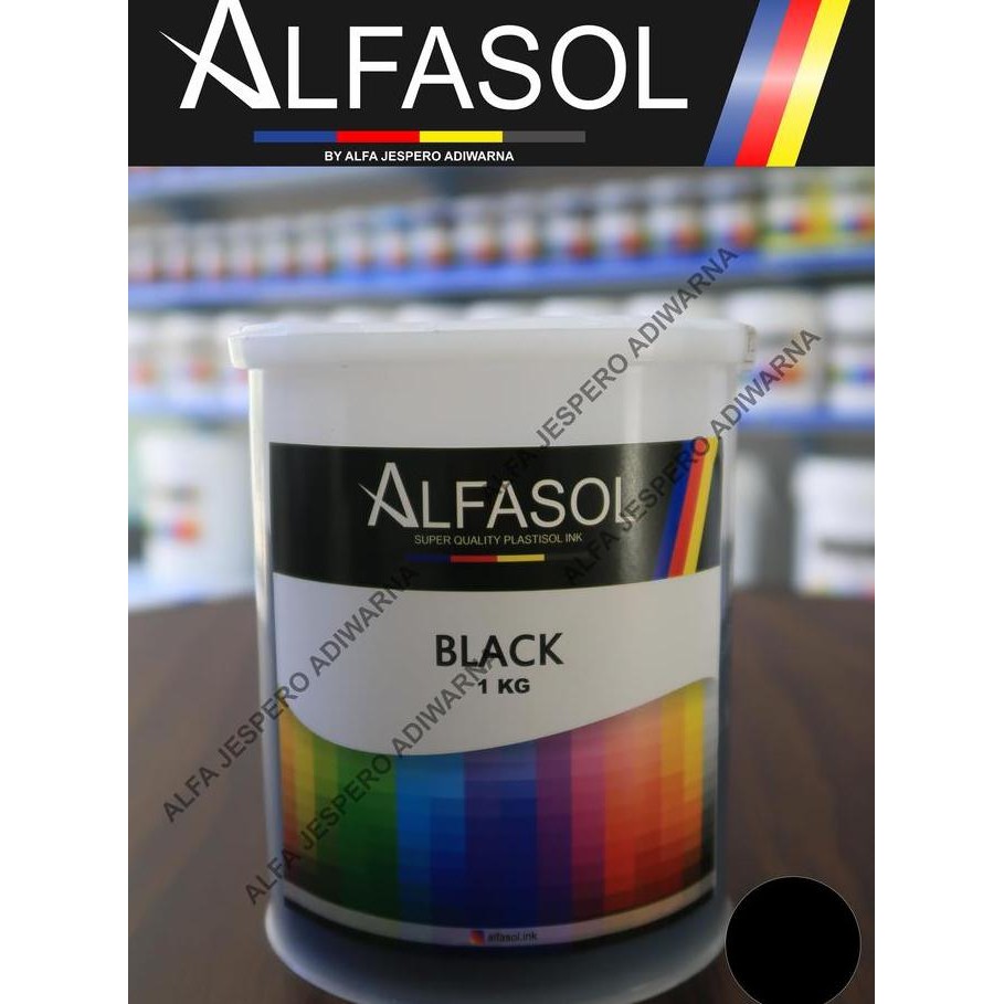 

Alfasol Black 1 Kg, Tinta Sablon Plastisol