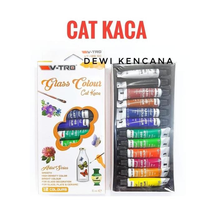 

Cat Kaca V-Tro 12 Warna / Glass Colour Artist Series 6Ml