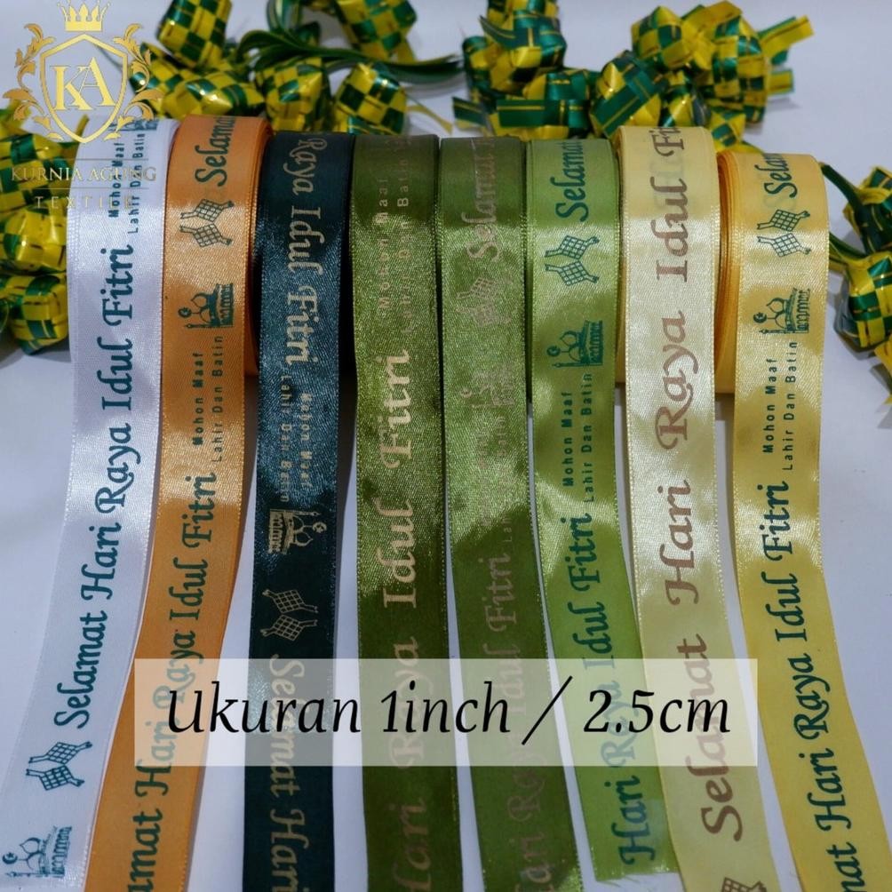 

Hot Sale Pita Satin Hari Raya Idul Fitri Lebaran Hampers Parcel Dijual Per ROLL ,.