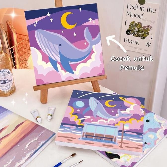 

Paint By Numbers Kit - Whales Series 20X20Cm