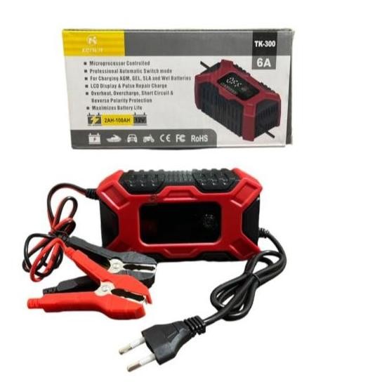 Charger Aki Mobil Motor E-Fast 12V 6A Repair Aki Otomatis/Charger Aki