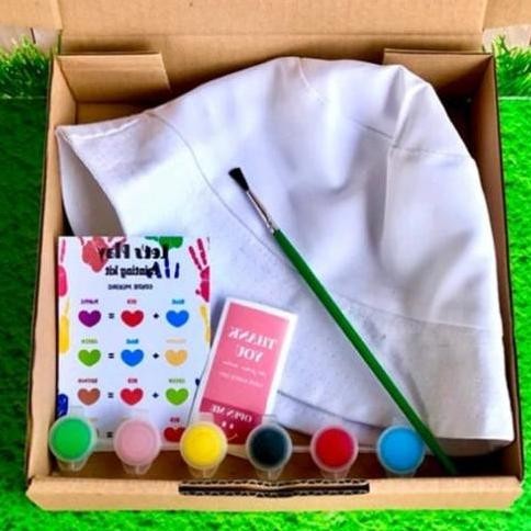 

Paket Melukis Topi Anak! (Diy Bucket Hat Painting Kit) Perfect For Gift, Hampers, Souvenir!