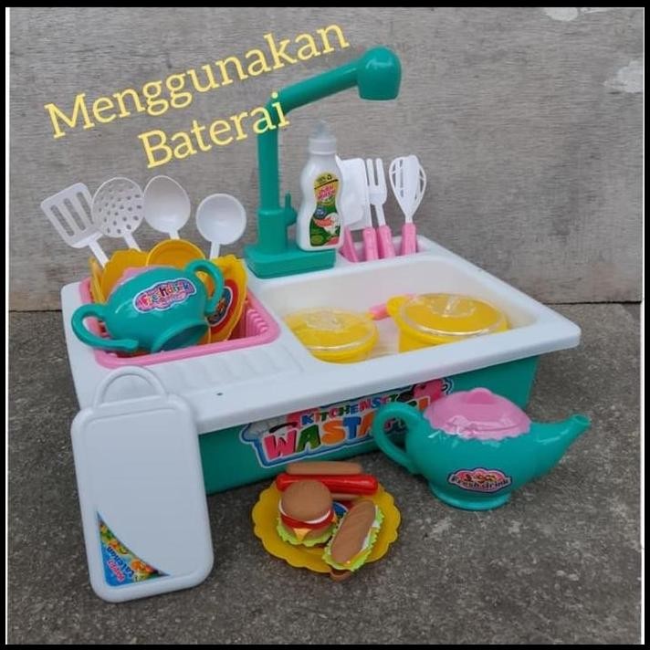 Mainan Tempat Cuci Piring Wastafel - Mainan Wastafel Bak Cuci Piring
