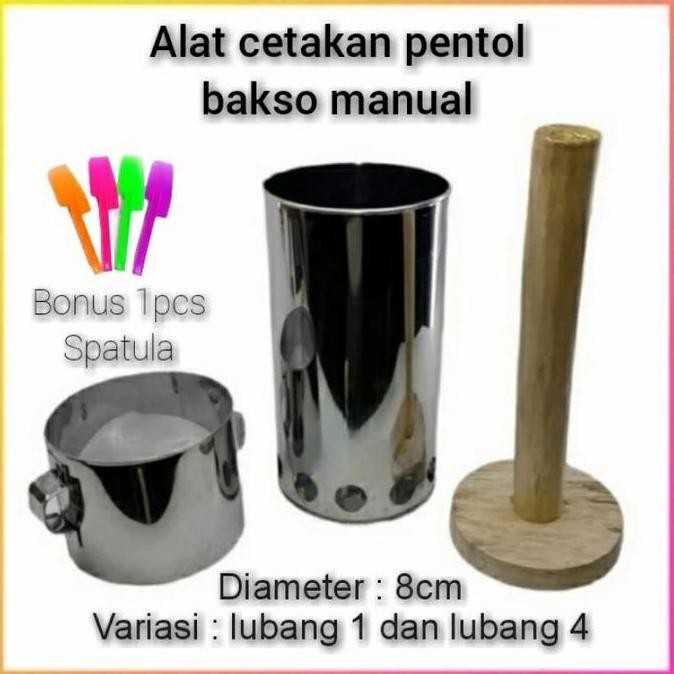 Mesin Pembuat Pentol Bakso Manual/Alat Cetak Cilok Mini 1Paket Komplit