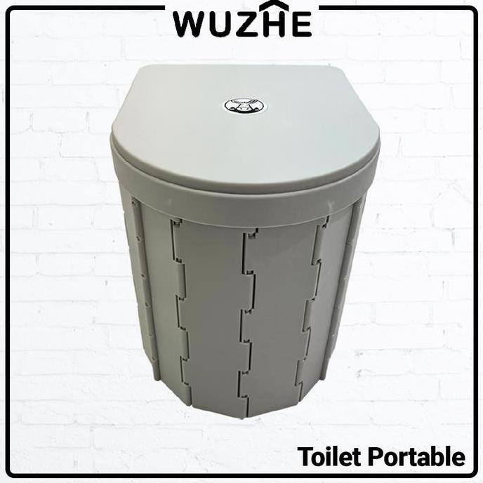 Portable Toilet For Camping Toilet Lipat Dengan Tutup, Toilet Mobil Porta Potty Tahan Air Toilet Emb
