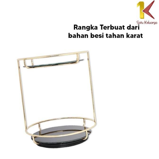 [Cod] Sk K134 Rak Kosmetik Bulat 2 Tingkat Putar 360 Derajat Tempat Penyimpanan Riasan Multifungsi