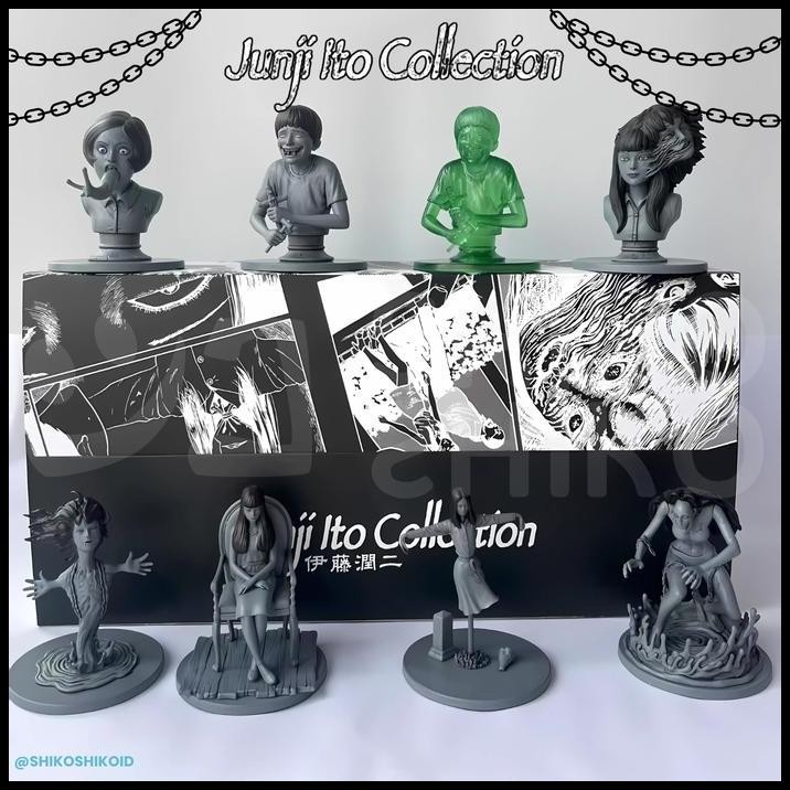 BBFito Blind Box Figure Junji Ito Series Action Figur Mistery Box Random Kejutan Mainan Kotak Terkut