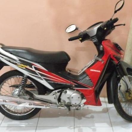 full body supra x 125 lama merah putih