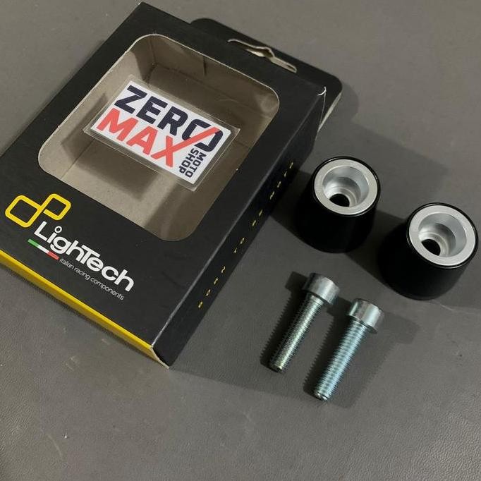 Bar End Jalu Stang Lightech Racing Italy Kawasaki M8 Baut 12 Silver