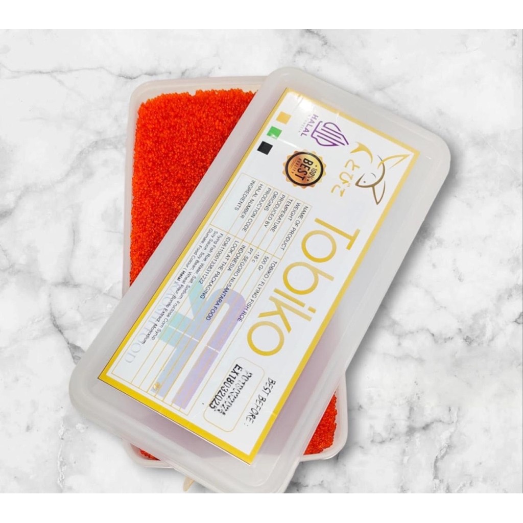 

TOBIKO Premium Orange 500g Halal │ Telur Ikan Terbang Oren Berbumbu │ Seasoned Flying Fish Roe
