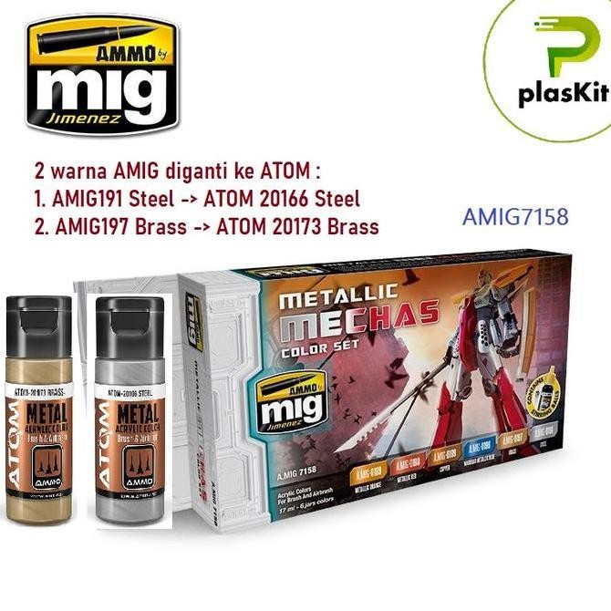 

Amig7158 : Metallic Mechas Color Set - Ammo Acrylic Paint Set