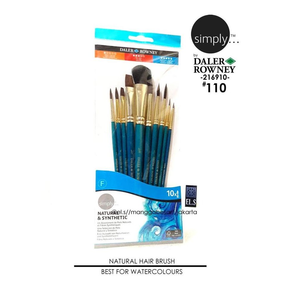 

Daler Rowney Simply Brush Set 110 Hair