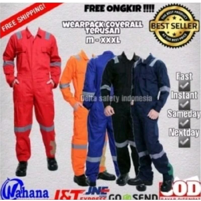 Wearpack Safety | Wearpack Exclusive | Baju Safety First | Baju Bengkel | Baju Mekanik