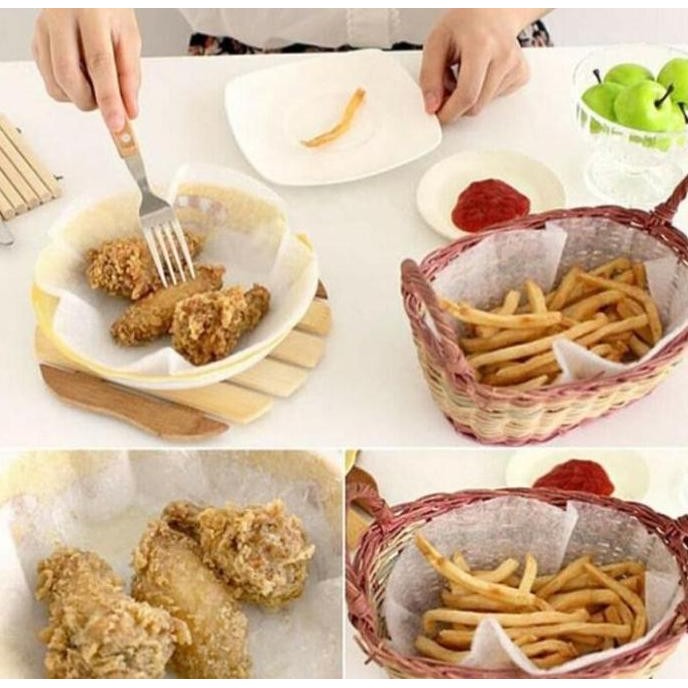 Oil Filter Paper Kertas Penyerap Minyak Dapur Masak Gorengan Makanan A