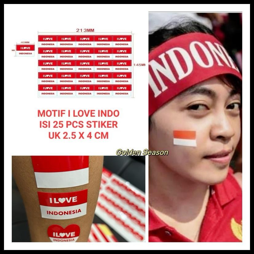 

25PCS STIKER PIPI HUT RI KEMERDEKAAN / STICKER MERAH PUTIH 17 AGUSTUS HARI KEMERDEKAAN