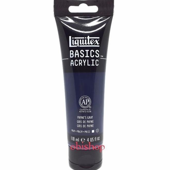 

Cat Akrilik Liquitex Basics Acrylic 118 Ml Payne'S Gray