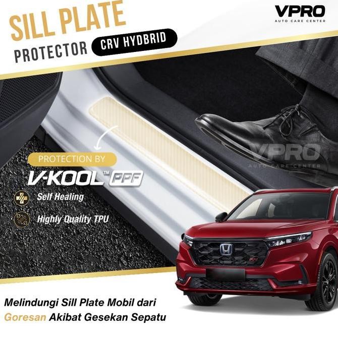 Vkool Ppf Sill Plate Honda Crv Hybrid / Cr-V Pelindung Footstep Mobil