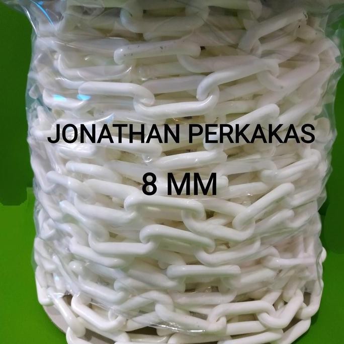 Rantai Pvc 8Mm/Roll Rantai Plastik 8Mm/Roll Rantai Pembatas 8Mm