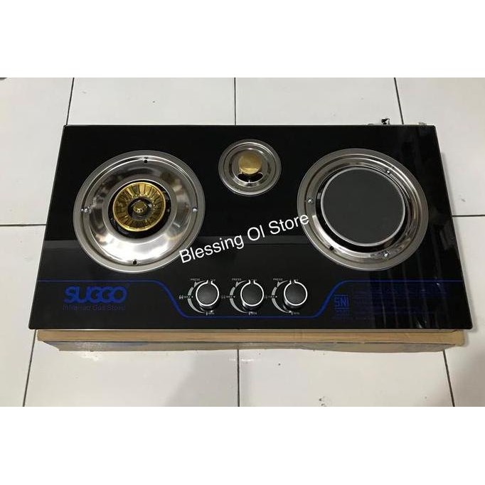 Kompor gas 3 Tungku Suggo Sg-301 / Kompor gas 3in1 / Kompor LKL 3in1