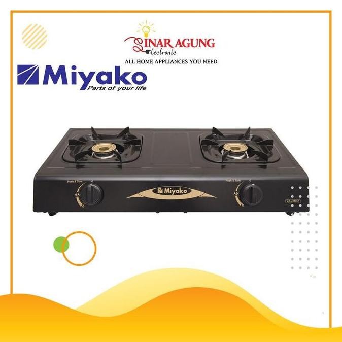 KOMPOR GAS MIYAKO KG-302C / KG302C / KG 302 C [2 TUNGKU]