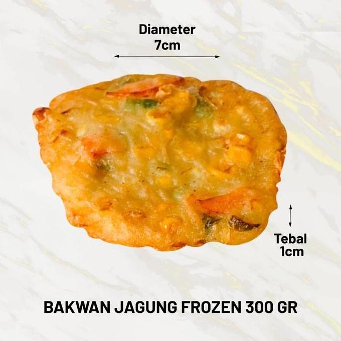 JB BAKWAN JAGUNG FROZEN 1 PACK ISI 6 PCS - GORENGAN CEMILAN LEZAT None