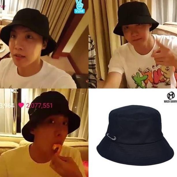 Baru Bucket Hat Kpop Korea Style - Topi Fashion Pria Wanita Lucu Kekinian