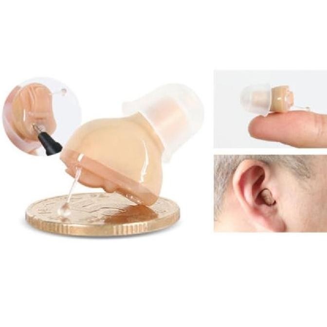 Promo Alat Bantu Dengar Telinga Amplifier Super Mini Cic Hearing Aid - Kiri