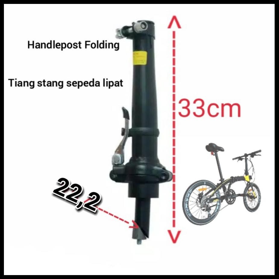 HANDLE POST TIANG STANG SEPEDA LIPAT INSERT STANDAR 22,2 DAN INSERT OVERSIZE 25,4 MODEL FORK DRAT