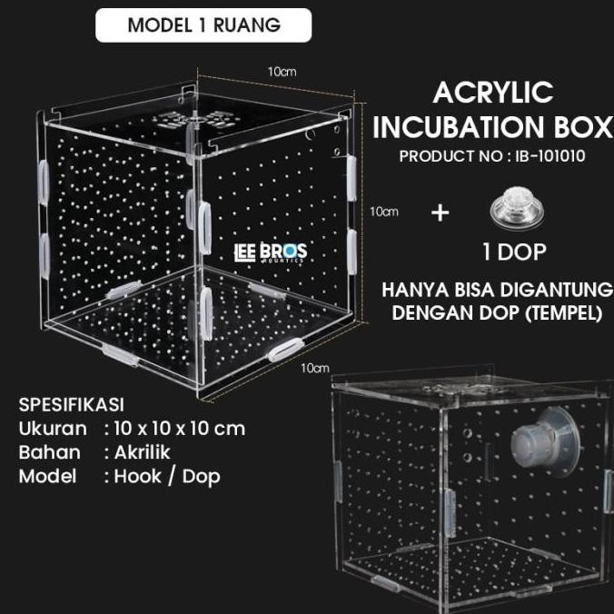 Acrylic Incubation Box / Isolation Box / Akrilik Karantina Ikan