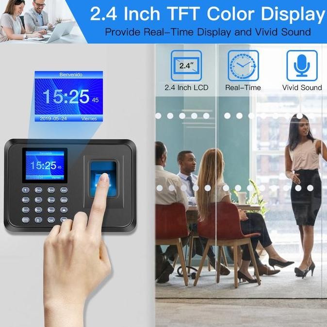 

Mesin Absen Sidik Jari Attendance Fingerprint 1000 Capacity - F01H